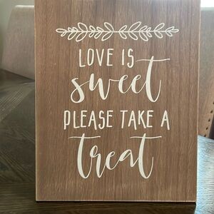 Dessert table sign